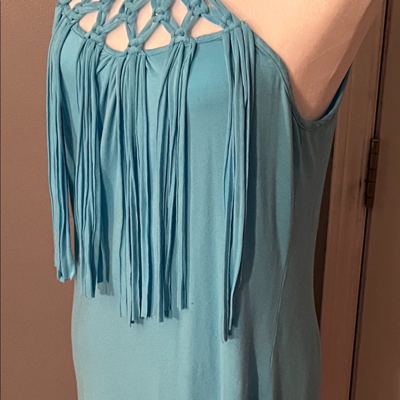 VENUS Turquoise Blue Dress Size Medium - Picture 3 of 9